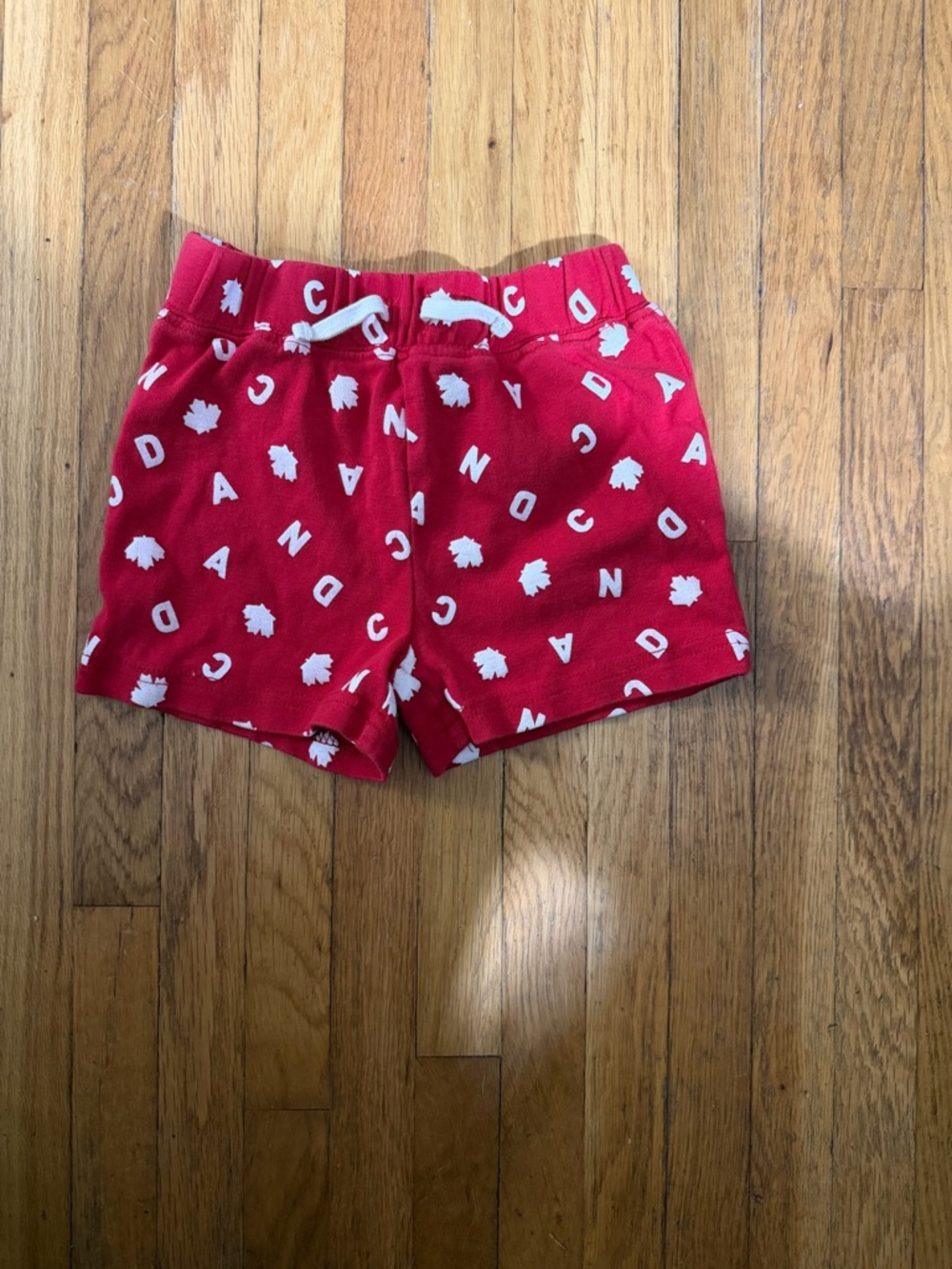 Joe Fresh 6/12 Red Canada Print Shorts